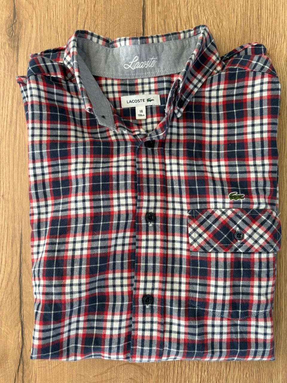 Lacoste plaid shirt – 14 years – photo 2